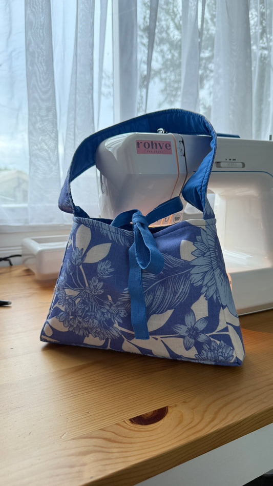 Peony Shoulder Bag - Blue Flora