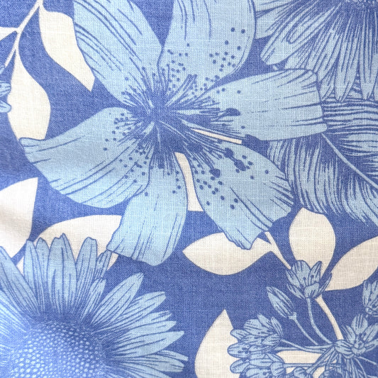 Peony Shoulder Bag - Blue Flora